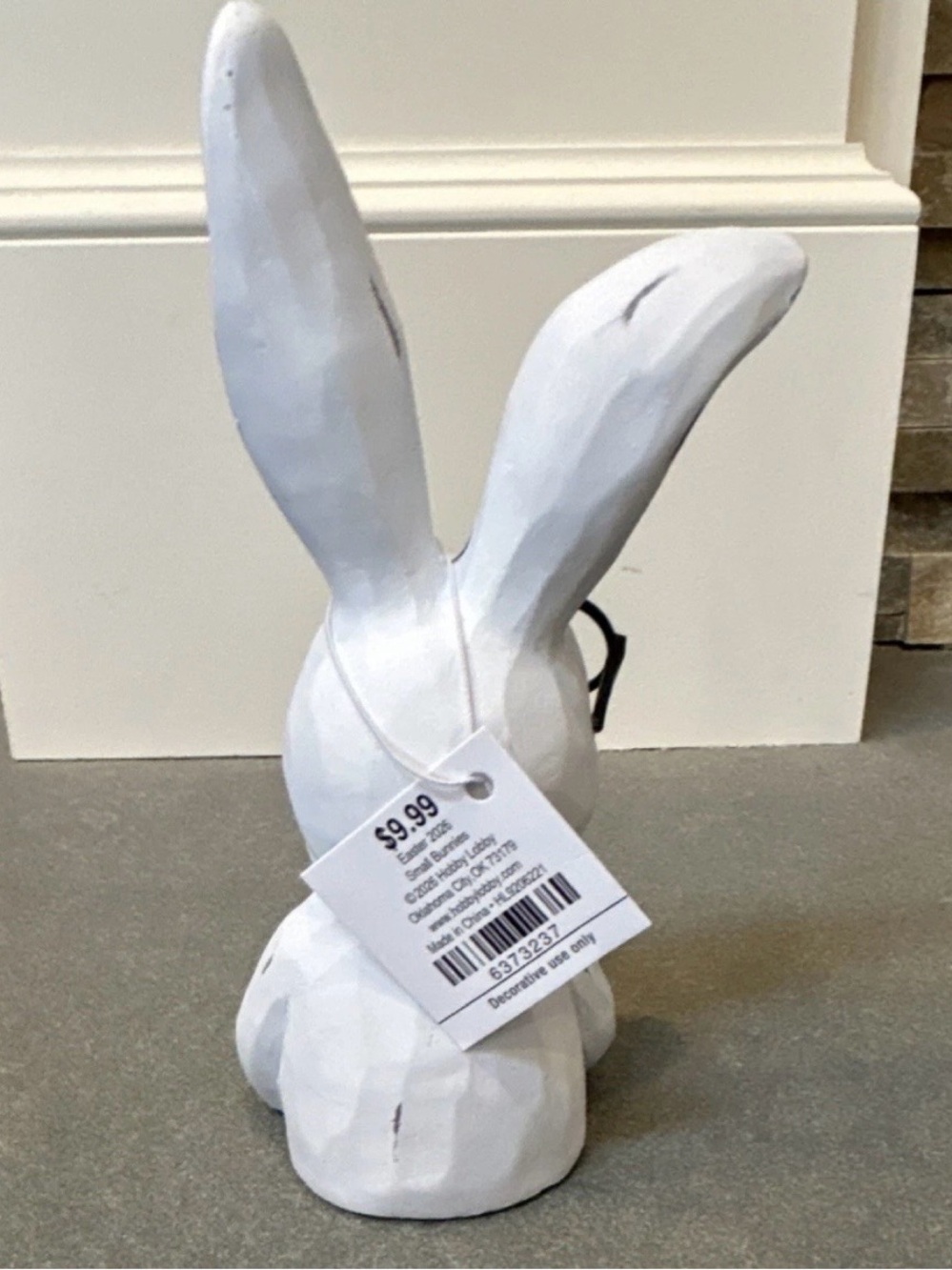 Hobby Lobby White Matte Rabbit with Glasses Figurine Easter with FREE Gift - Picture 5 of 10
